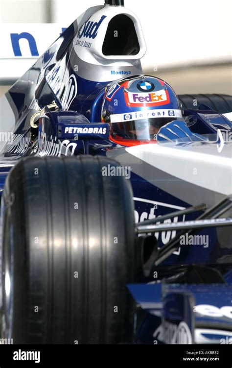 Driver Juan Pablo Montoya from Colombia in his racing car at the ...