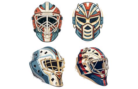 Hockey Goalie Mask Illustration Graphic by Unique_Design_Team ...