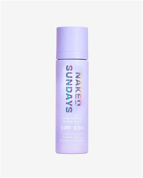 Naked Sundays Spf Hydrating Glow Mist Top Up Luxurious Wellniss