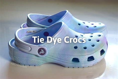 Tie Dye Crocs - How to Make Pastel Tie Dye Crocs at Home - AB Crafty