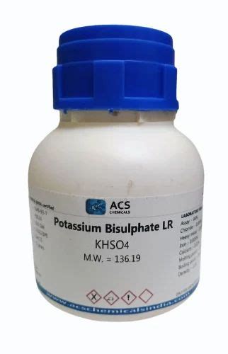 Laboratory Reagent Grade POTASSIUM BISULPHATE, >99%, 500gm bottle at Rs 977/kg in Ahmedabad