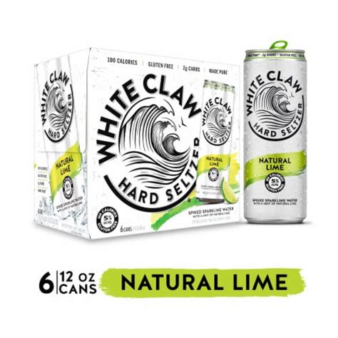 White Claw Hard Seltzer Natural Lime 6 Cans 12 Fl Oz Pick ‘n Save