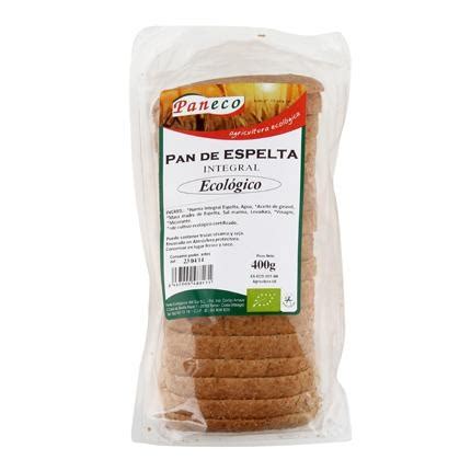 Pan de espelta integral ecológico Paneco 400 g Supermercado Online