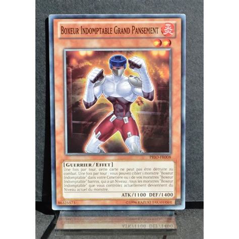 Carte Yu Gi Oh Prio Fr Boxeur Indomptable Grand Pansement Neuf Fr