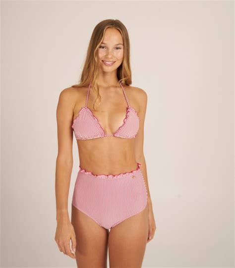 Top de Bikini con Volantes de Estilo Romántico