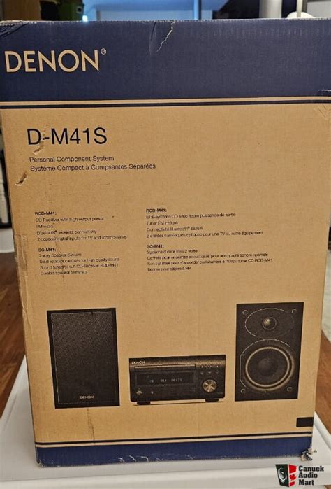 Denon D M Home Theater Mini Amplifier And Bookshelf Speaker Pair