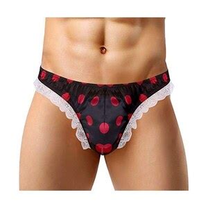 IEFiEL Slip Sissy Lingerie Sexy Perizoma In Pizzo Mutande Bikini G String Thong Tanga String T