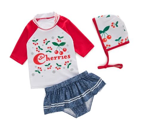 Girls Long Sleeve Rash Guard Bikini Bathing Suit Zipper Swim Hat Set 2 Piece Swimwear China