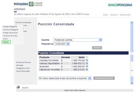 Homebanking Patagonia Personas Meteor