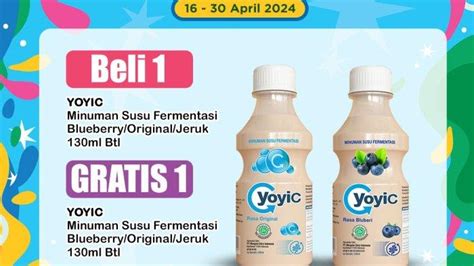 Promo Indomaret Besok 17 30 April 2024 Susu Beli 1 Gratis 1 Beli