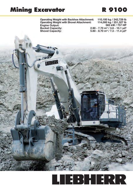 R Mining Excavator Liebherr