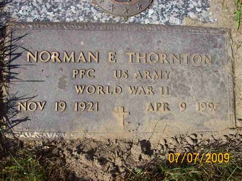 Norman Elmer Thornton Find A Grave Memorial