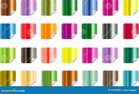 Metallic stickers pack stock vector. Illustration of rotund - 14163687