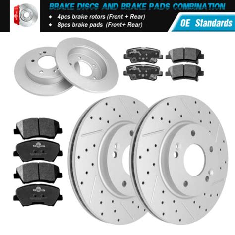 Front Rear Brake Rotors Brake Pads For Hyundai Elantra Veloster Kia