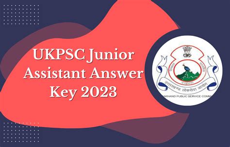 UKPSC Junior Assistant Answer Key 2023 Get Direct PDF Link