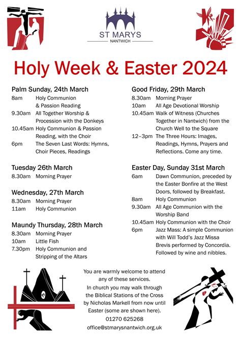 Holy Week And Easter 2024 St Marys Nantwich