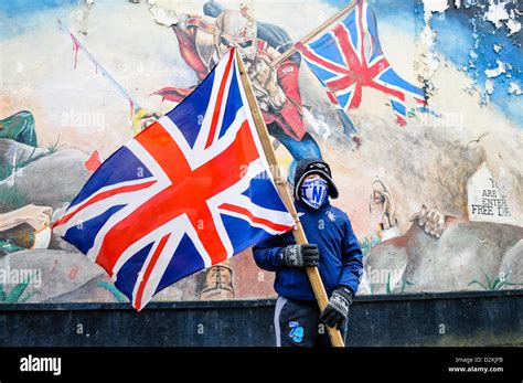 27th January 2013, Londonderry, Northern Ireland. A young protestant ...