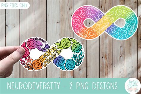 Neurodiversity Symbol PNG | Printable Sticker + Sublimation