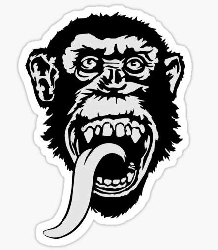 GAS MONKEY HEAD FUNNY BEER STICKER – Pro Sport Stickers