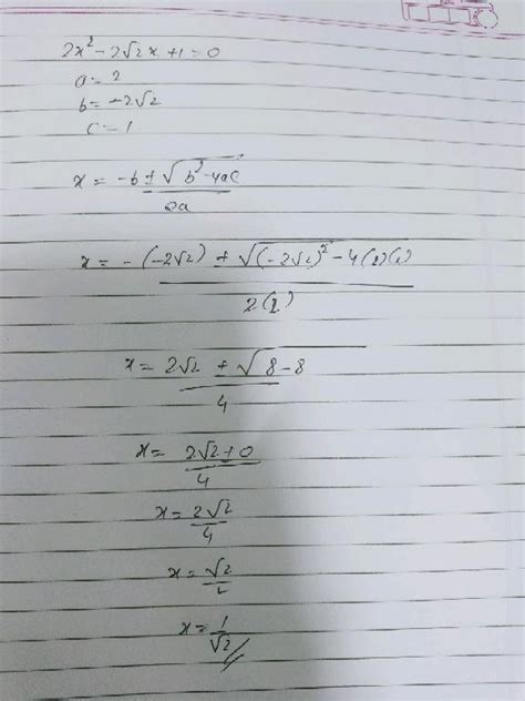 Example 13 Find The Roots Of The Following Quadratic Equadratic