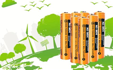 Amazon ZZWJBCYLE 6 Pack NI MH AAA Rechargeable Battery For 1 2V