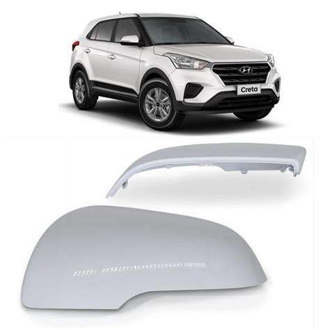 Capa Retrovisor Original Hyundai Creta A Esquerdo Branco