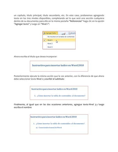 Manejo De Estilos Indices Tabla De Contenido E Ilustraciones Pdf