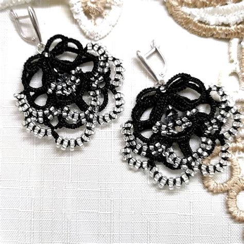 Серьги с кружевом Фриволите | Earrings, Fashion, Jewelry