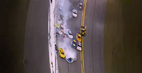 Video: 18 Cars Involved In Massive Wreck At Daytona 500 - The Spun