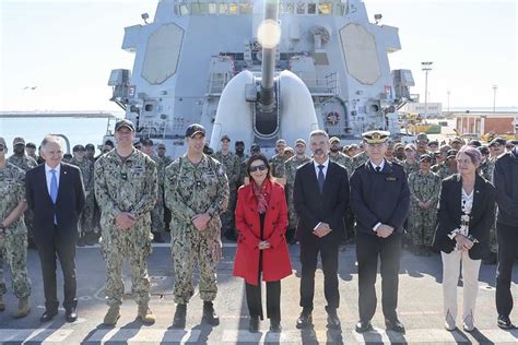 Margarita Robles Visita La Base Naval De Rota Con Motivo De La Llegada