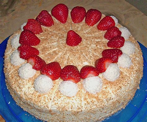 Rezept Backofen Raffaello Erdbeer Torte