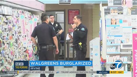 Irvine Walgreens Burglarized Police Investigating Abc7 Los Angeles