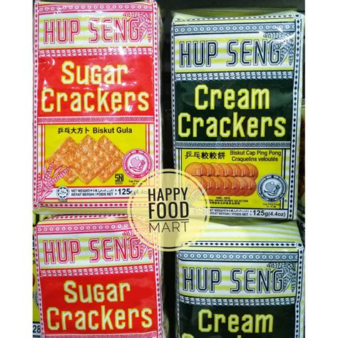 Jual PROMO HUP SENG MINI SUGAR CRACKERS CREAM CRACKERS 125G BISKUIT