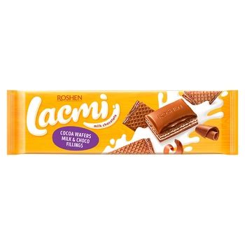 Roshen Lacmi Milk Chocolate Milk Filling and Waffle 265g buy from 0.00 ...