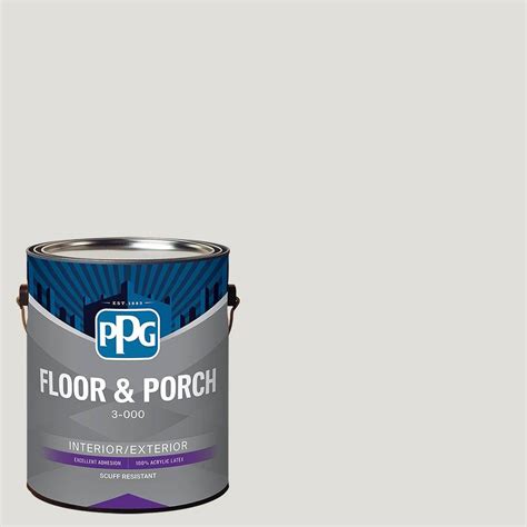 Ppg 1 Gal Ppg14 03 Seagull Satin Interior Exterior Floor And Porch Paint Ppg14 03fp 01sa The