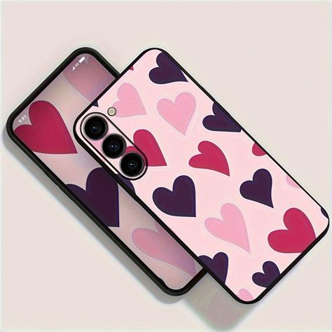 Funda Teléfono Material Tpu Patrón Corazón Multicolor Día Temu Mexico