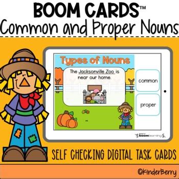 Common And Proper Nouns Boom Cards By KinderBerry TPT