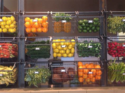 Produce Organizer Juice Bar Design Fruit And Vegetable Storage