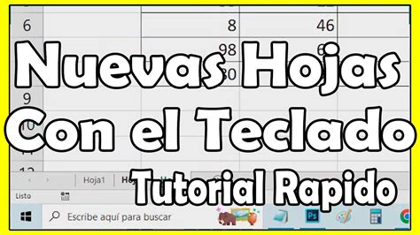 Como Crear Nuevas Hojas En Excel Con Atajo De Teclado Comoconfigurar