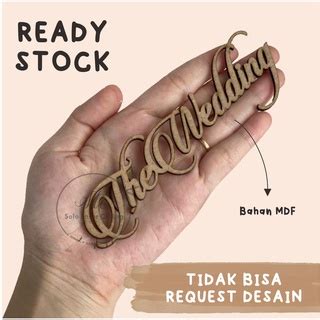 Jual The Wedding Latin X Cm Kayu Mdf Chipboard Hiasan Mahar