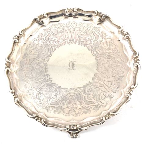 Lot 221 Victorian Silver Salver