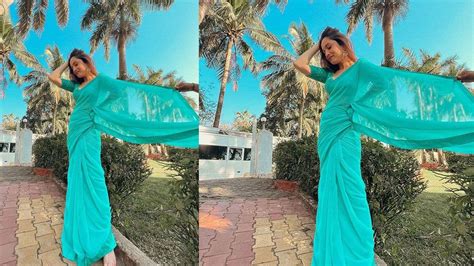 Ankita Lokhande recreates Sridevi's iconic blue-saree look from Mr ...