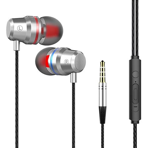 Earphones With Cord Headphones Microphone For Computer Father In Ear 3 5mm Wired Earbuds Ios And