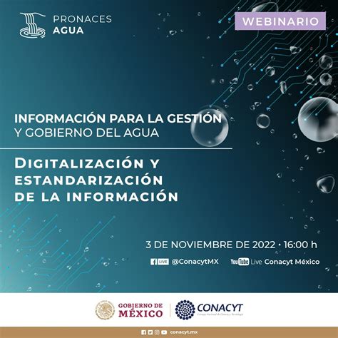 Webinario Conacyt Informaci N Para La Gesti N Y Gobierno Del Agua