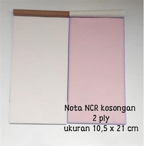 Jual BUKU NOTA BON NCR POLOS KOSONG 1 3 FOLIO 2 RANGKAP 2 PLY PUTIH