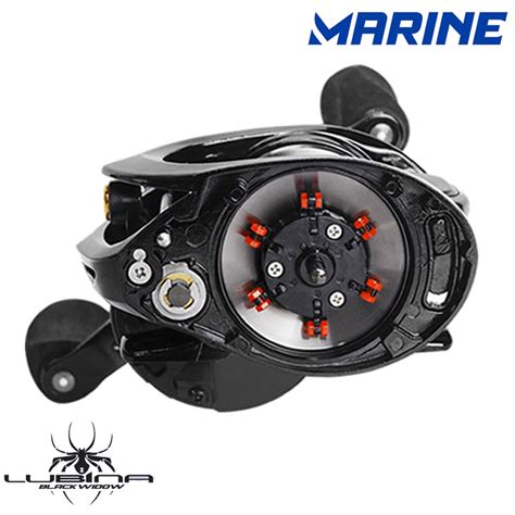 Carretilha Marine Lubina Black Widow Gtx Recolhimento Drag Kg