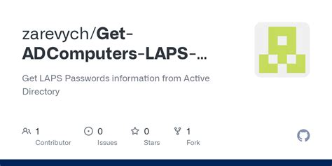 Github Zarevychget Adcomputers Laps Password Get Laps Passwords