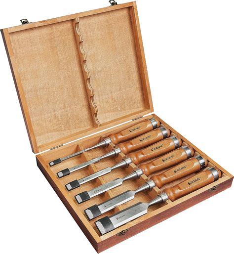 EZARC 6pc Wood Chisel Set CRV Steel With Ash Wood India Ubuy