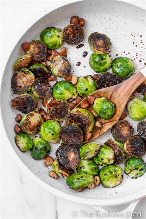 Pan Seared Brussels Sprouts The Endless Meal