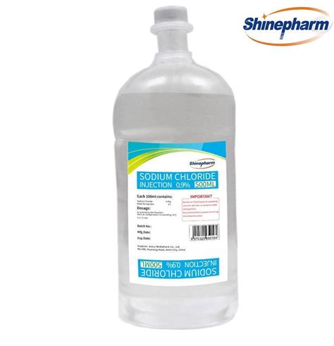 Sodium Chloride Injection High Quality 0 9 500ml Finished Medicines